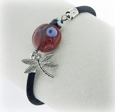 Ladybug Evil Eye Bracelet