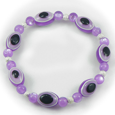 Violet Evil Eye Bracelet