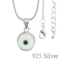 Silver Evil Eye Necklace